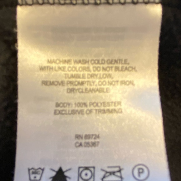 Columbia Full Zip Black Fleece Jacket Size Medium - Picture 8 of 10